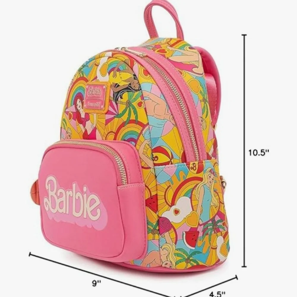 Loungefly × Barbie Fun In The Sun Mini Backpack Beach Theme Multicolor